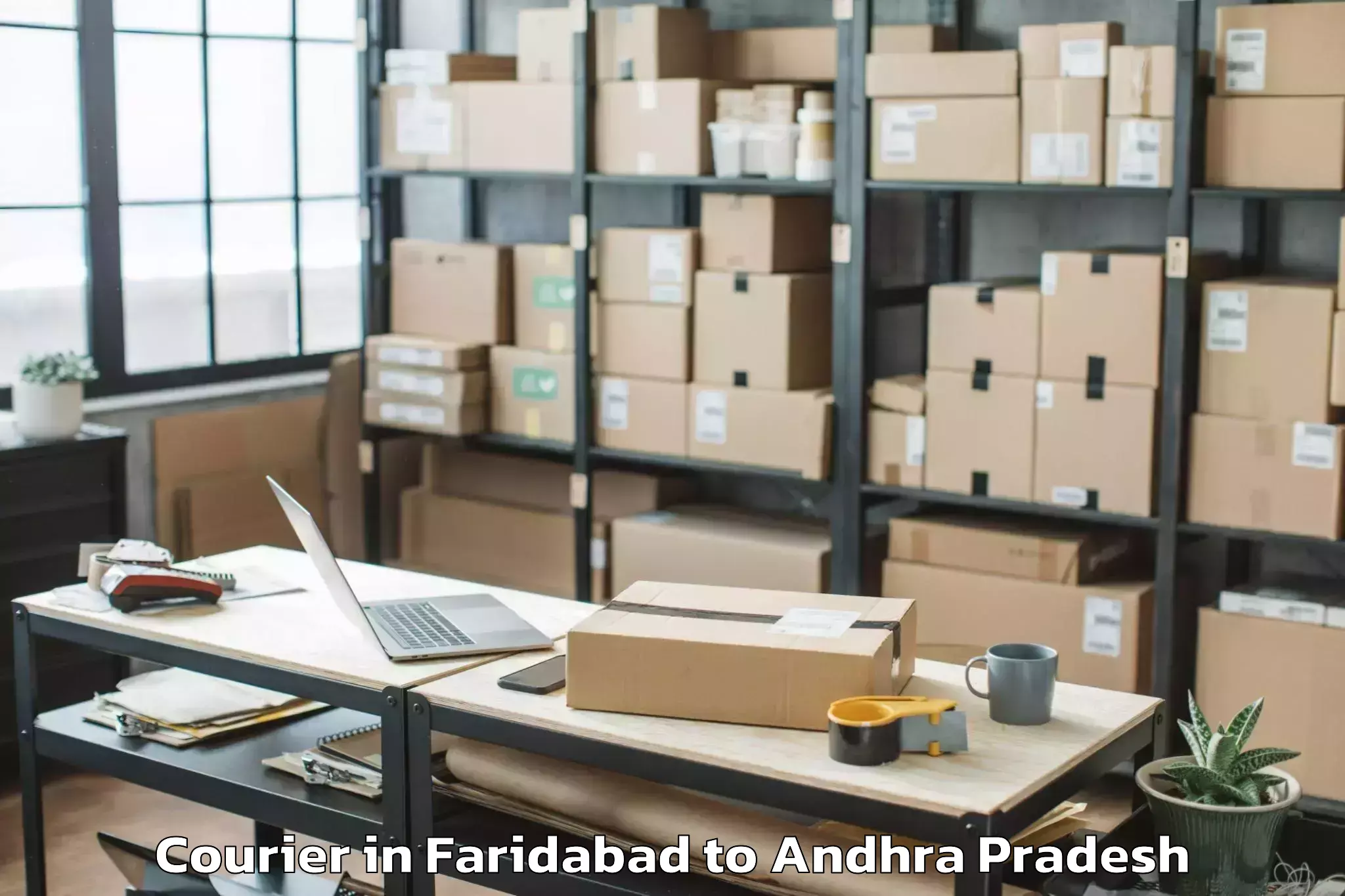 Easy Faridabad to Peravali Courier Booking